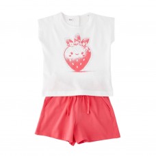 I DO σετ μπλούζα με σορτς 4.G556-G0-0113 κοραλί